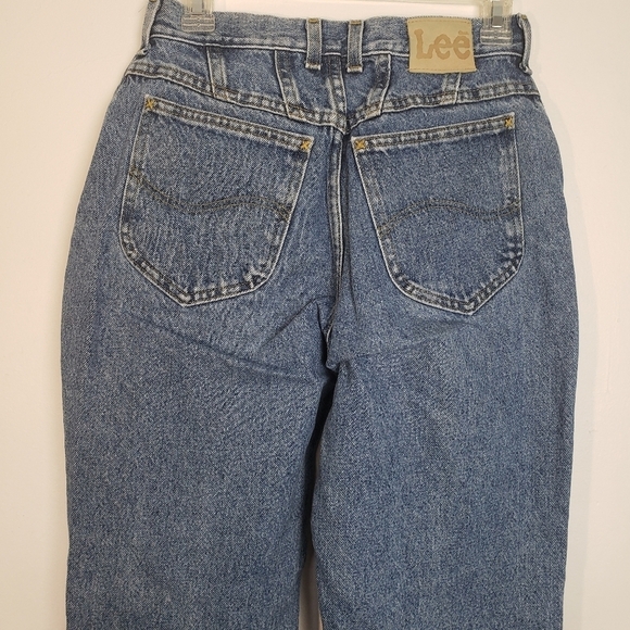 Vintage Lee Stone Wash Mom Jeans Size P8 - Picture 4 of 11